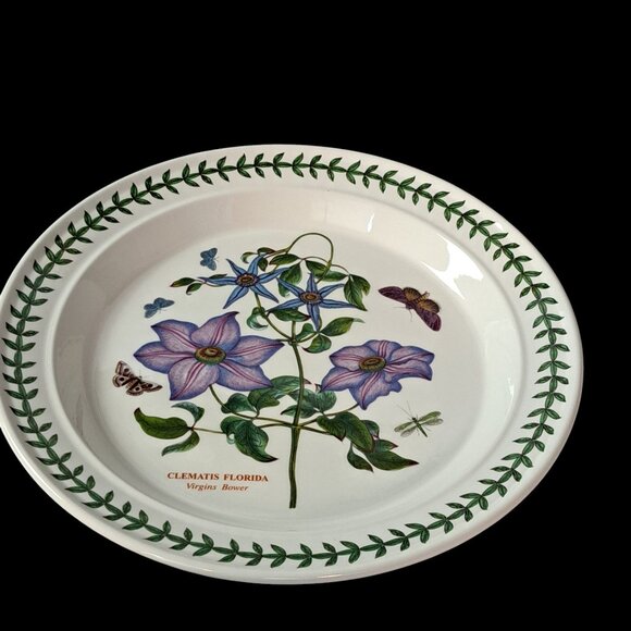 Portmeirion Botanic Garden 10" Virgins Bower dinner plate - Picture 9 of 11